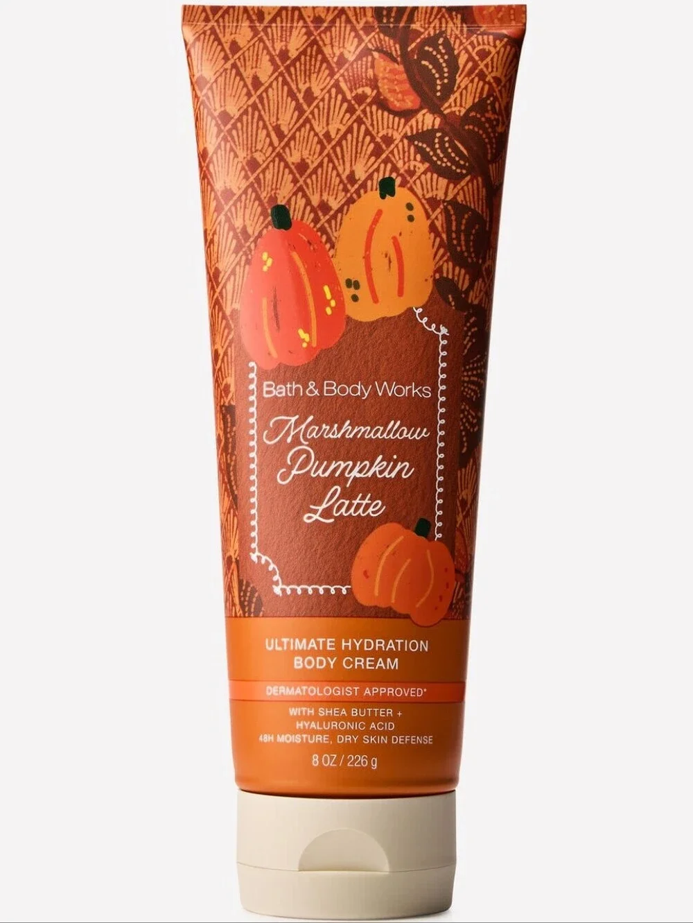 Bath & Body Works Marshmallow Pumpkin Latte Body Cream 8oz NEW